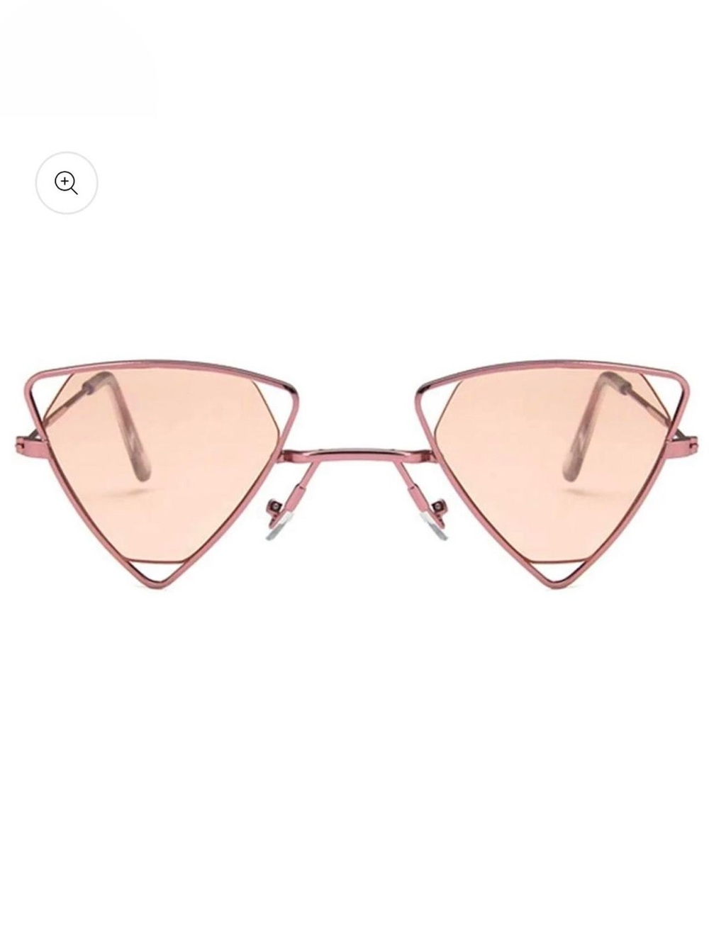 Stylish Pink Triangle Frame Sunglasses